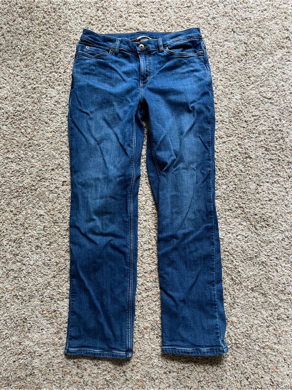 Duluth Trading Company Mid Rise Flannel Lined Denim Jeans Size 10 Outdoor Work